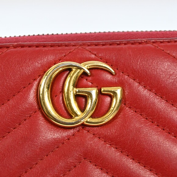 Gucci Gg Marmont Round Zipper Long #210477G26B - Picture 11 of 16
